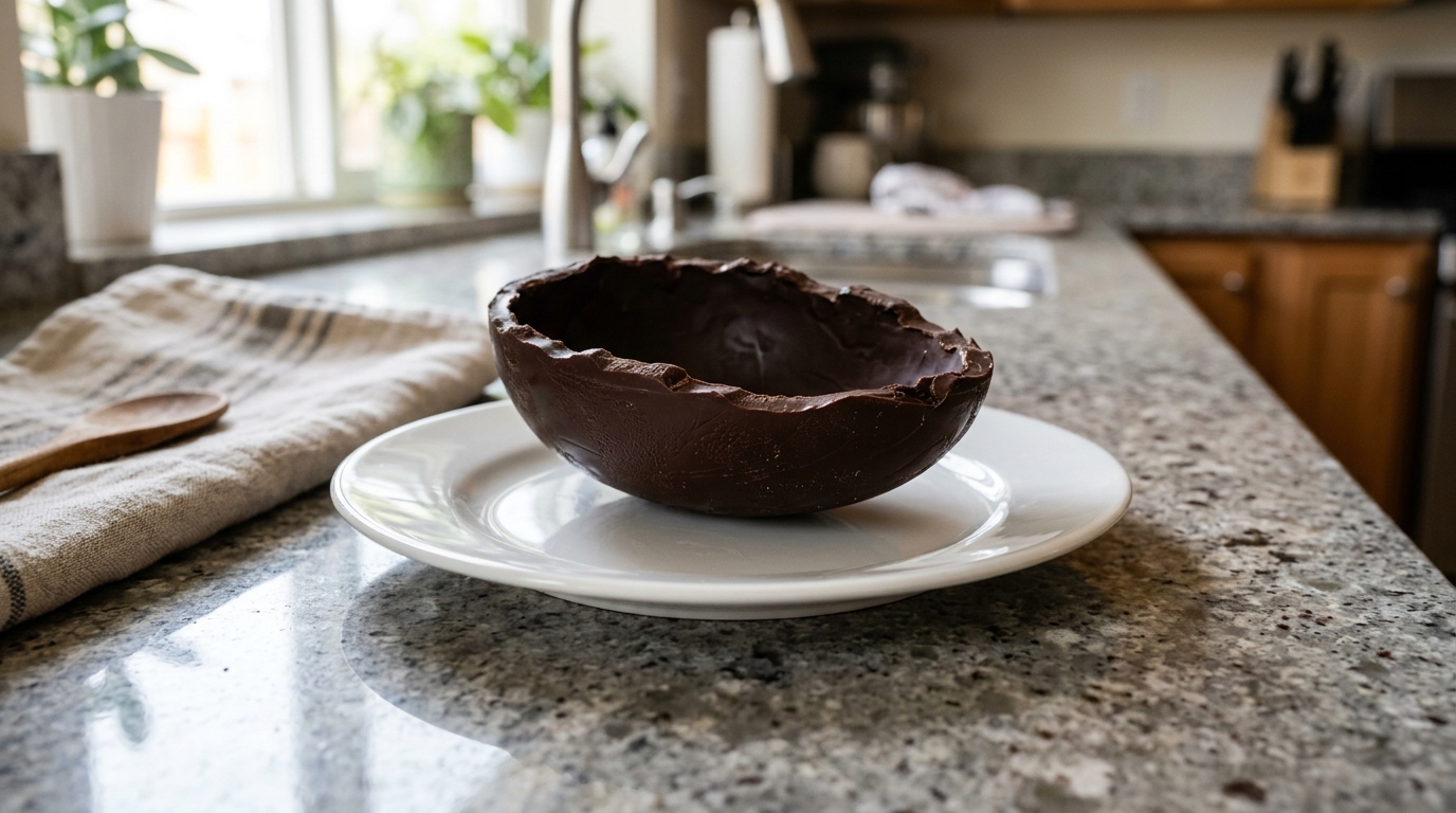 Desenformar o ovo de chocolate Desenformar o ovo de chocolate