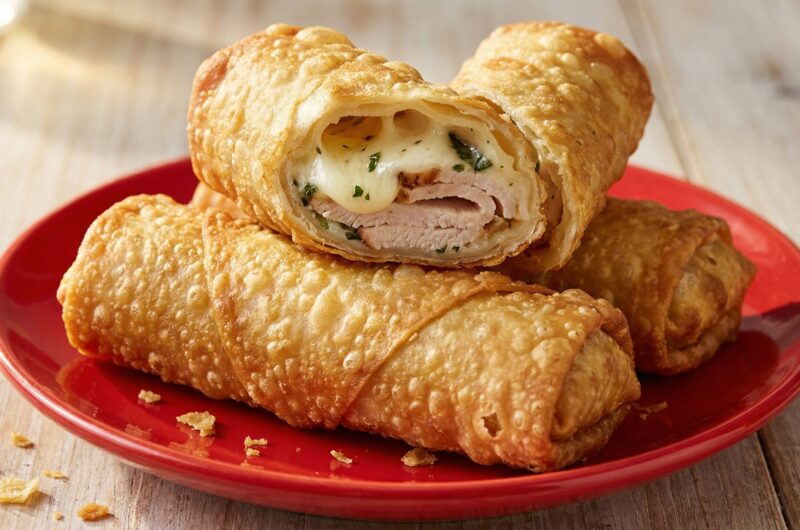 Enroladinho de presunto e queijo