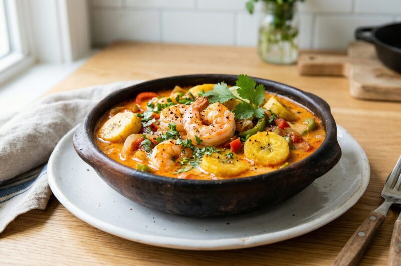 Moqueca de Banana da Terra com Camarão