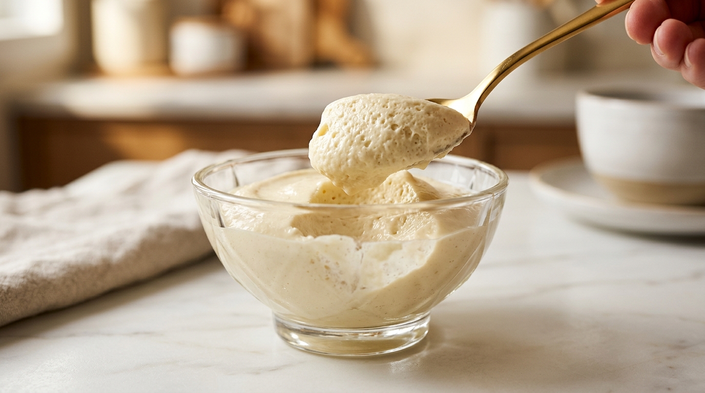 Mousse de Baunilha: Cremosa e Zero Açúcar