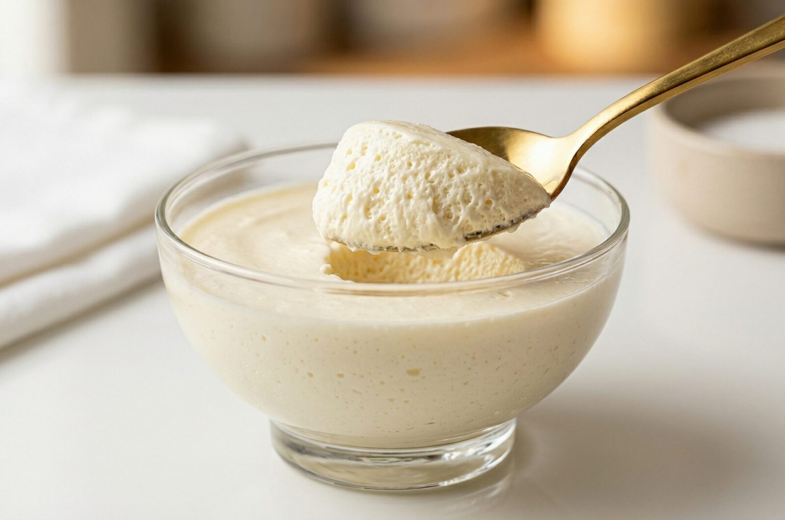 Mousse de Chocolate Branco Fit