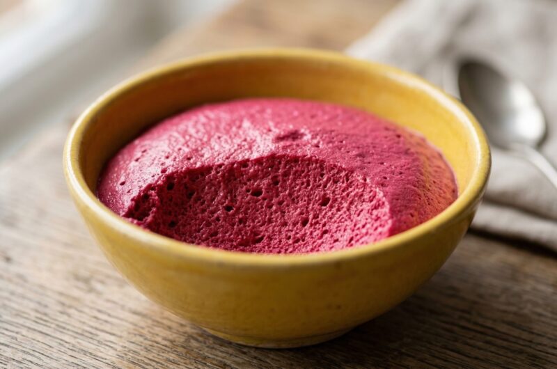 Mousse de beterraba para idosos