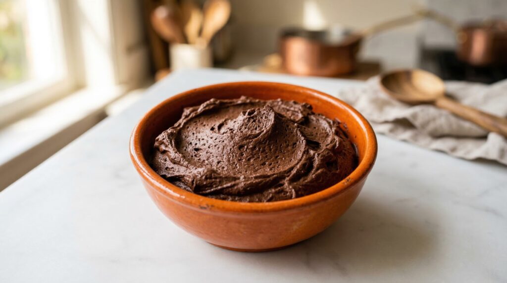 Mousse de chocolate vegano
