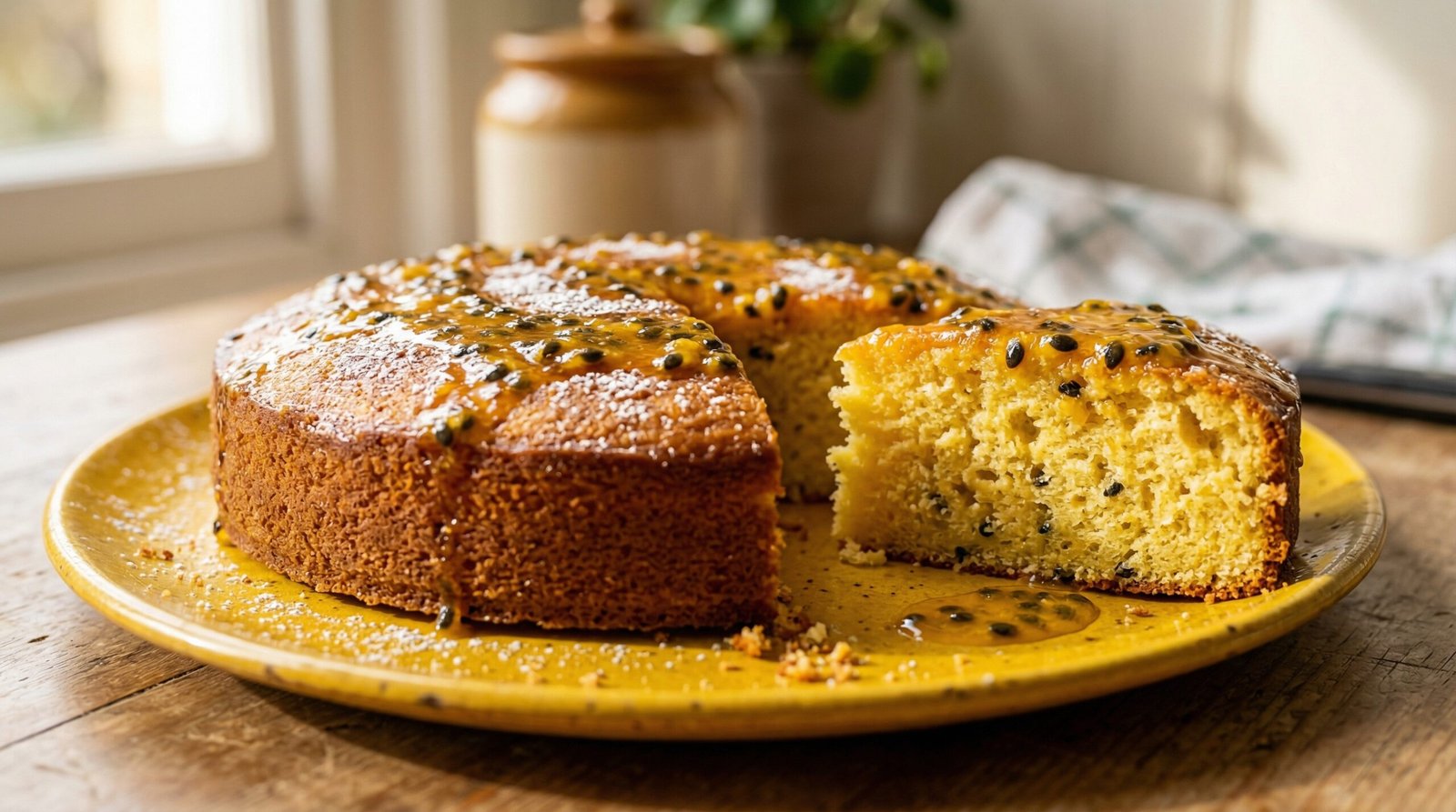 Bolo de Maracujá Fit: só 67 kcal por fatia e zero açúcar