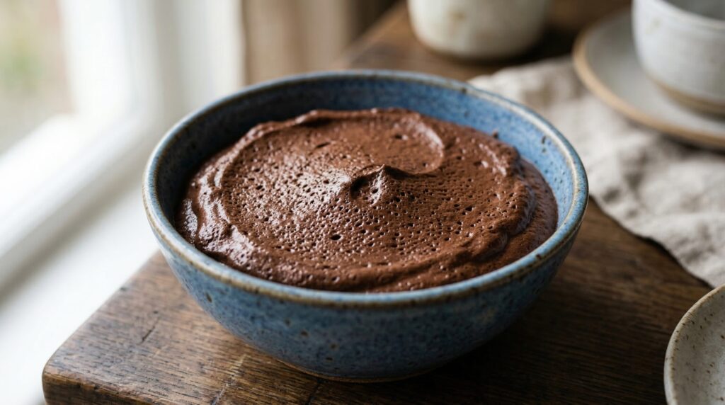 Receita de mousse de chocolate