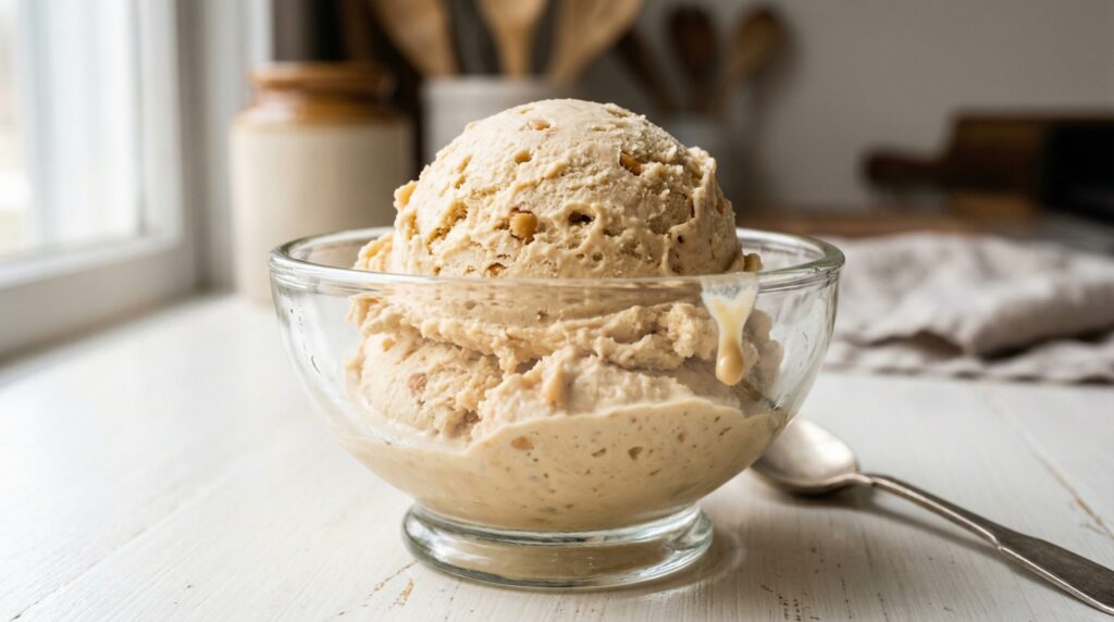 Sorvete de paçoca Caseiro