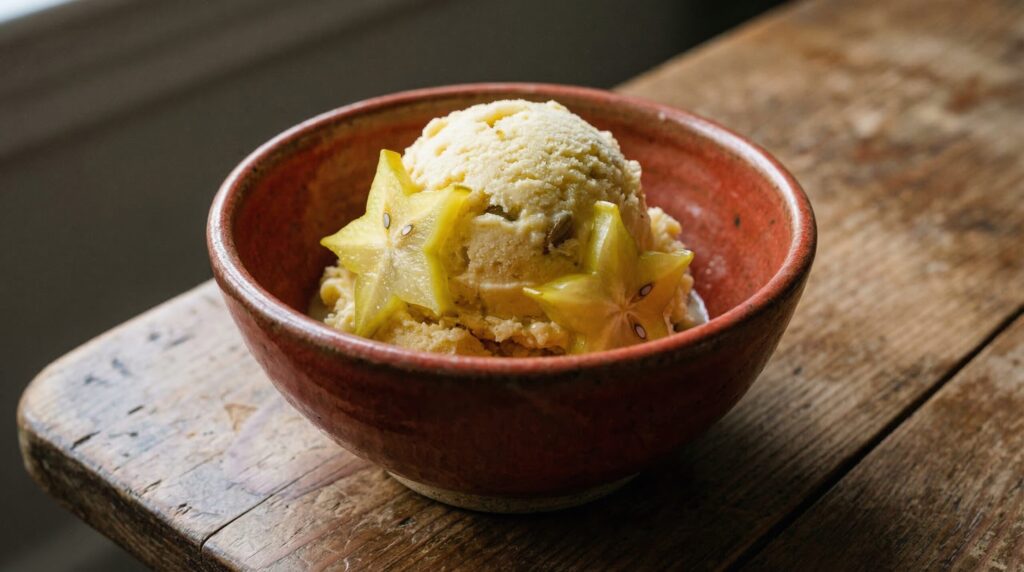 Sorvete fit de carambola