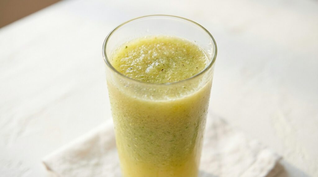 Suco de Alface com Maracujá