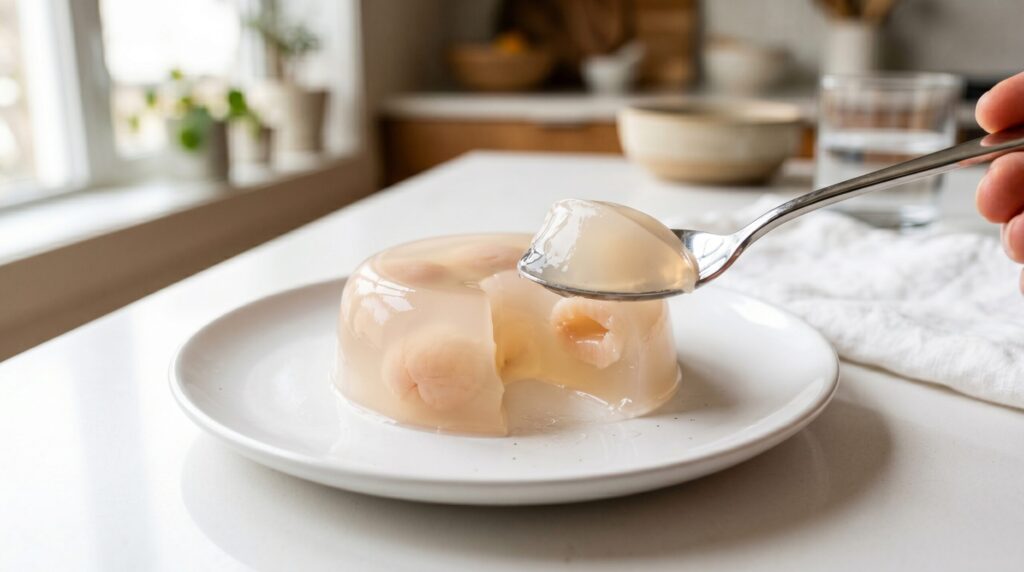 Gelatina coreana de lichia