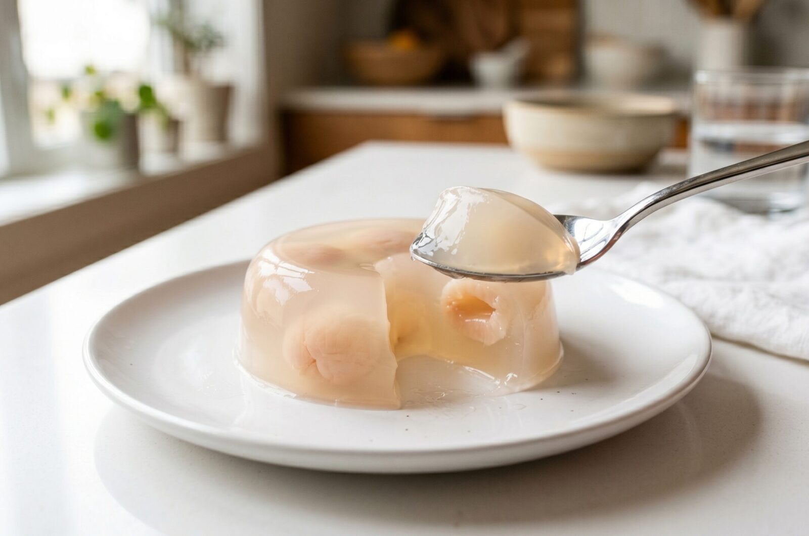 Gelatina coreana de lichia