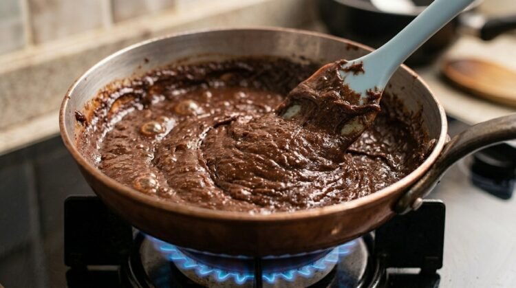 Levar o brigadeiro ao fogo