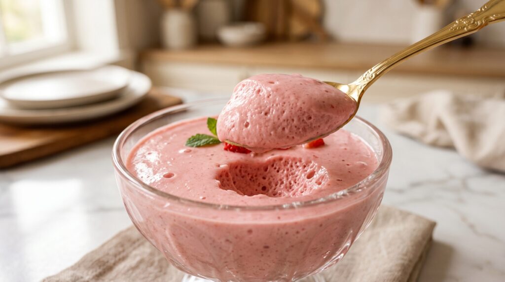 Mousse de fraise