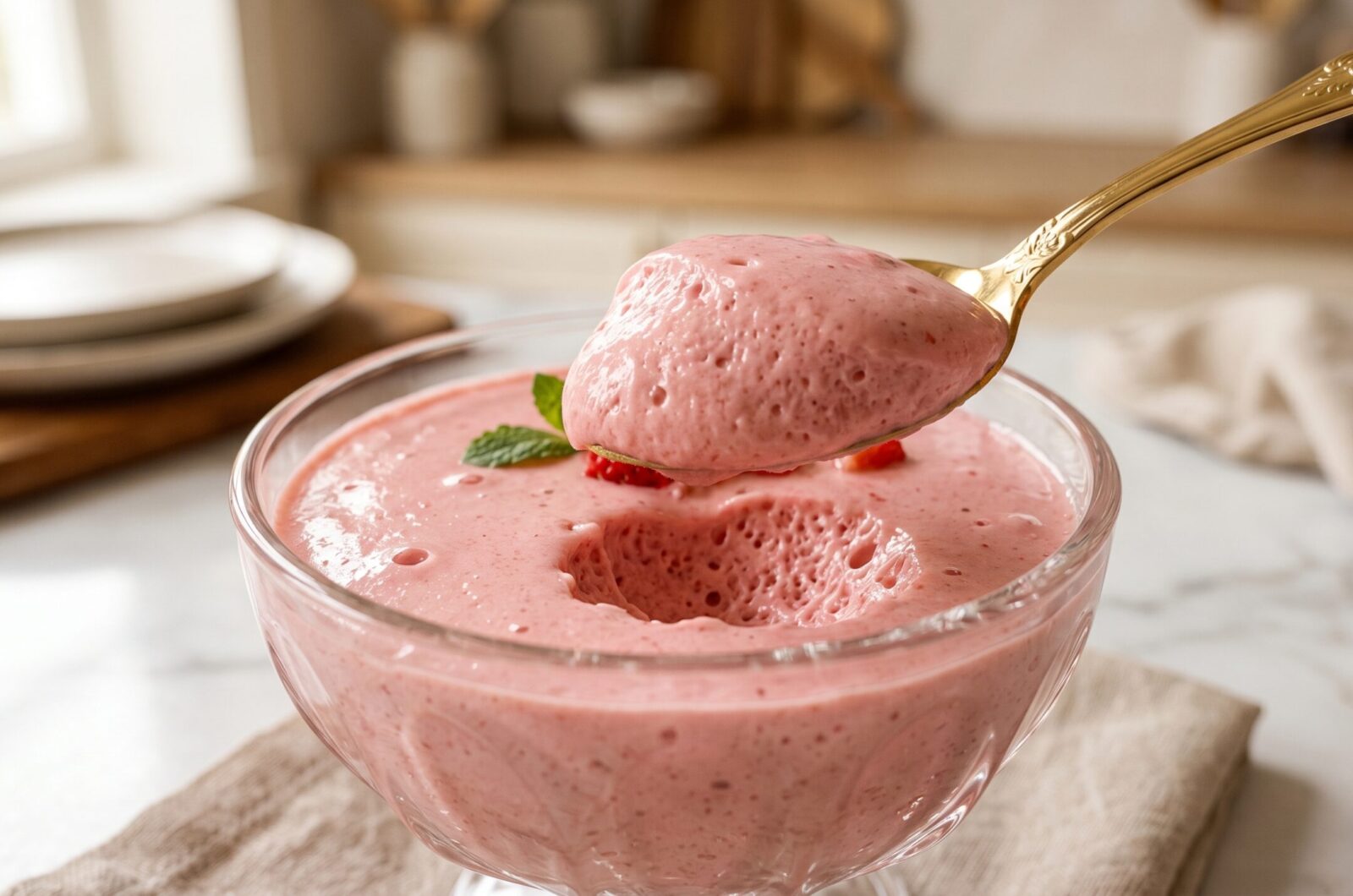 Mousse de fraise