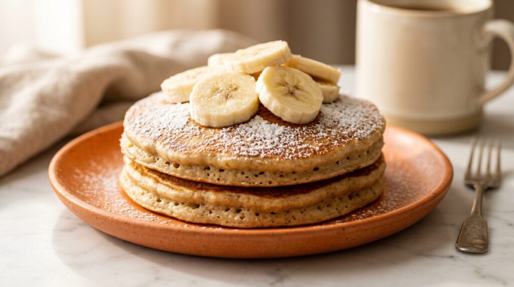 Panqueca com whey e banana