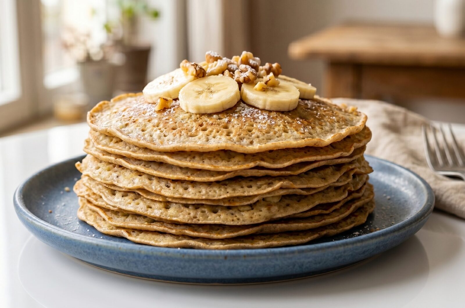 Panqueca vegana com aveia
