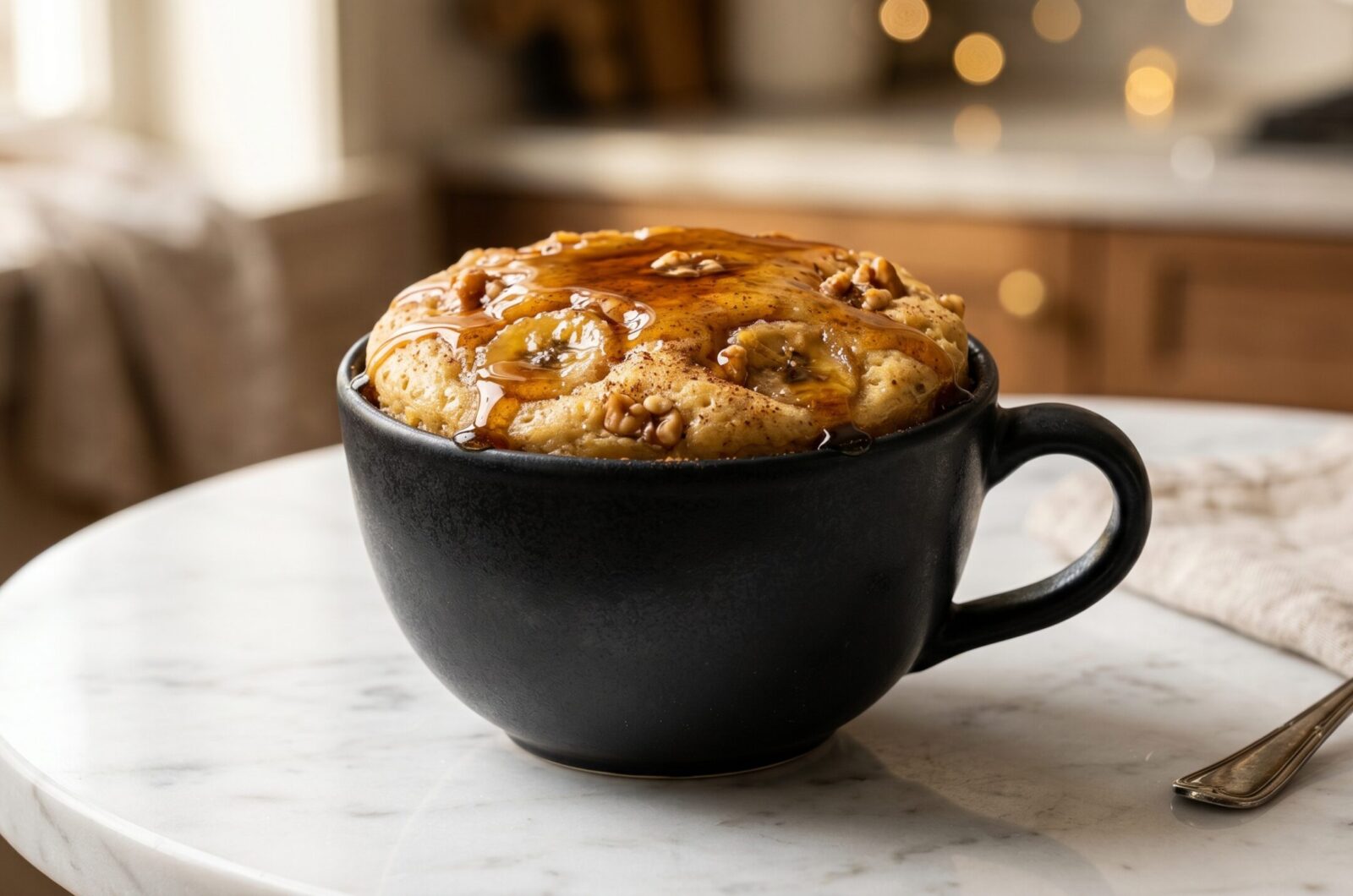 Bolo de Caneca de Banana Fit