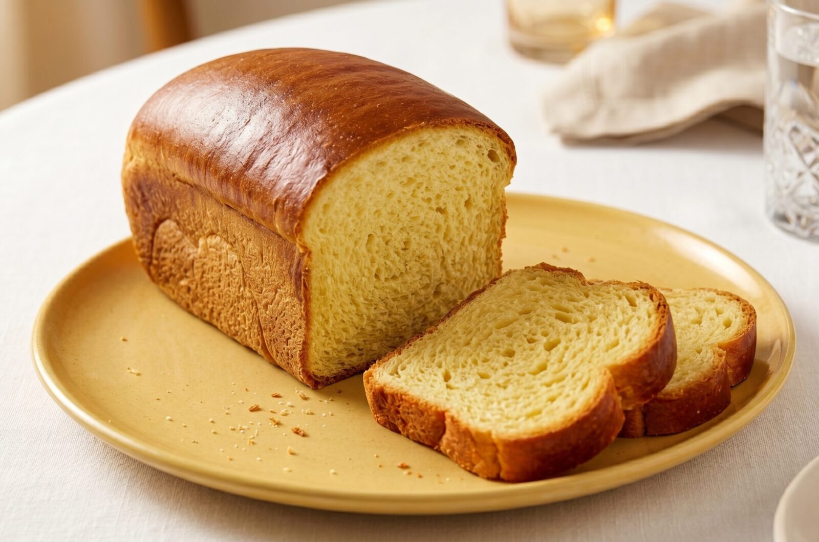 Pão caseiro sem ovo