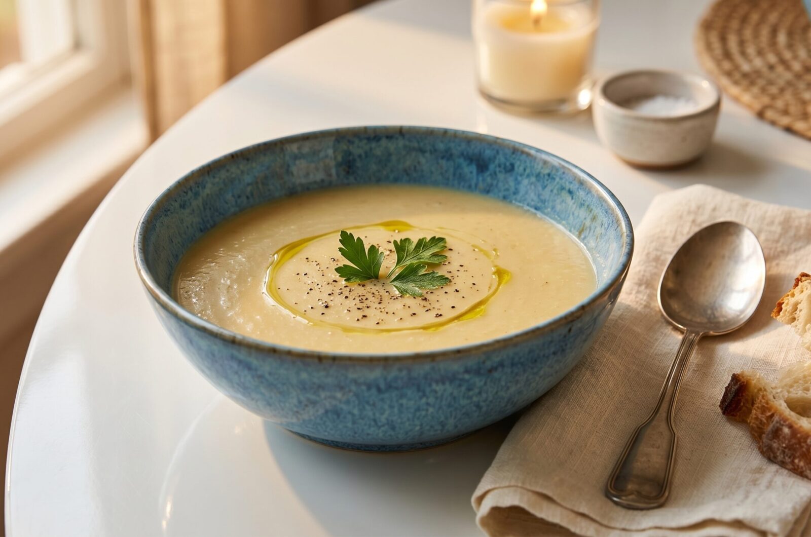 Sopa de cebola com aveia e Fit