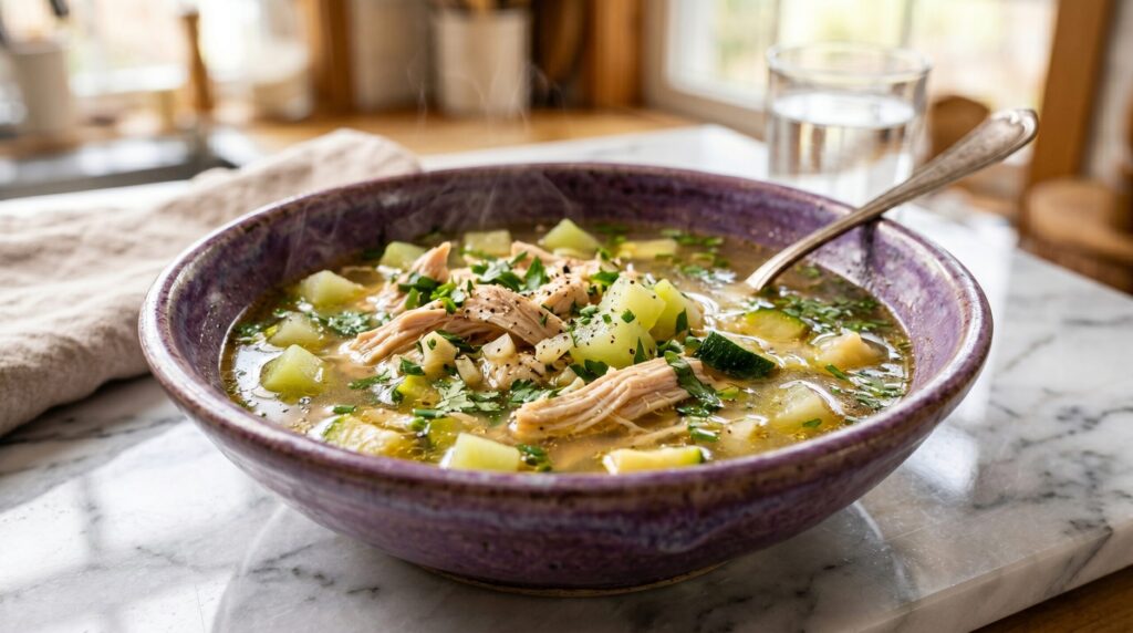 Sopa low carb para emagrecer rápido