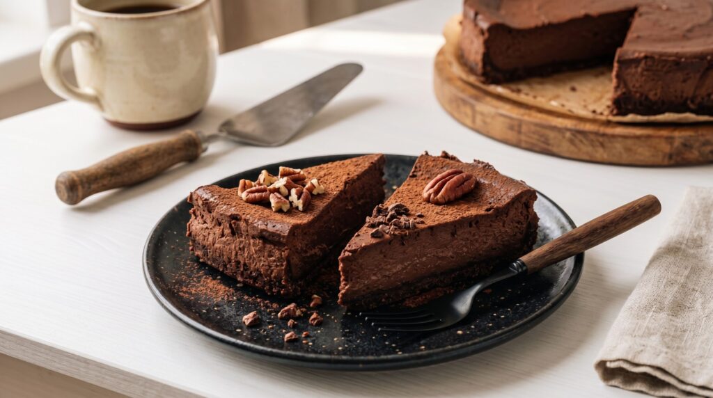 Torta de chocolate sem açúcar