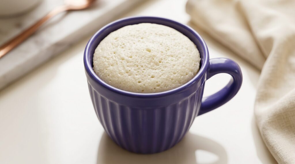Bolo branco de caneca