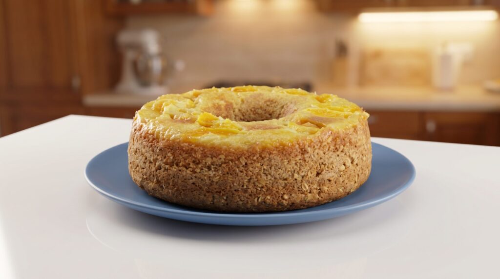 Bolo de bergamota com farinha de aveia