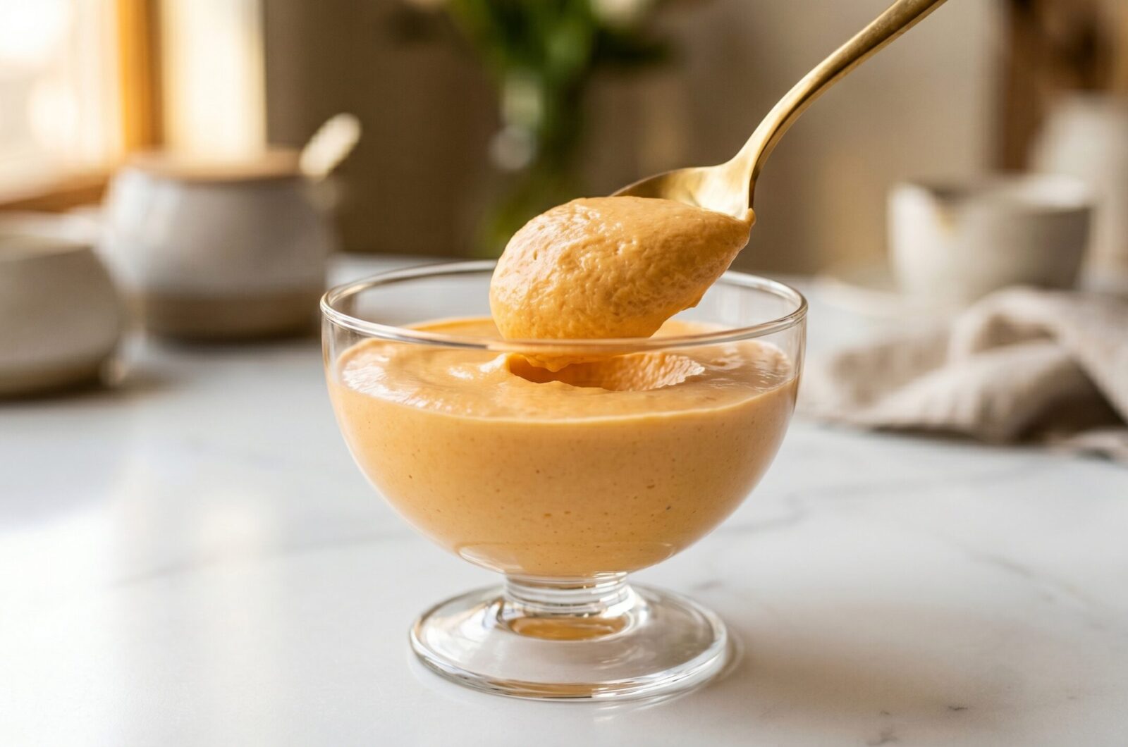 Mousse de Tangerina Sem Açúcar
