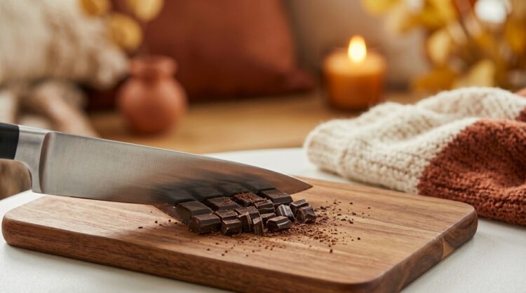 Passo 1 - Picar o chocolate