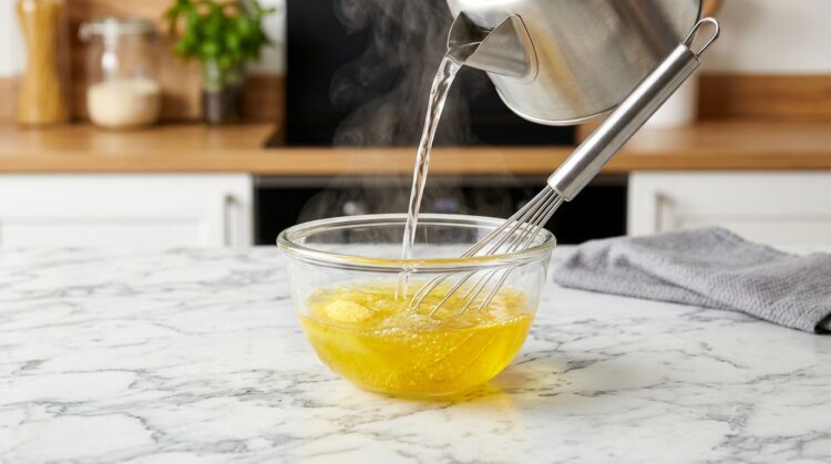 Passo 2 - Prepare a gelatina de ananás conforme as instruções da embalagem
