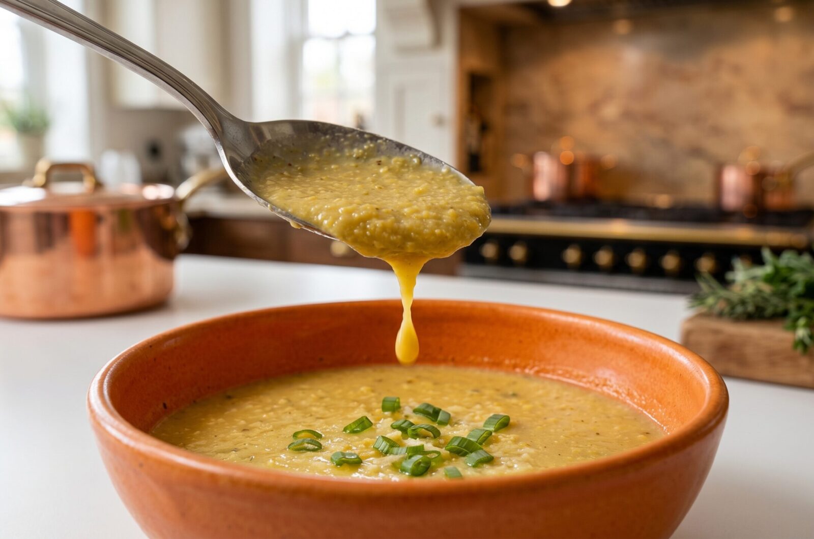 Sopa de Fubá com Ovo