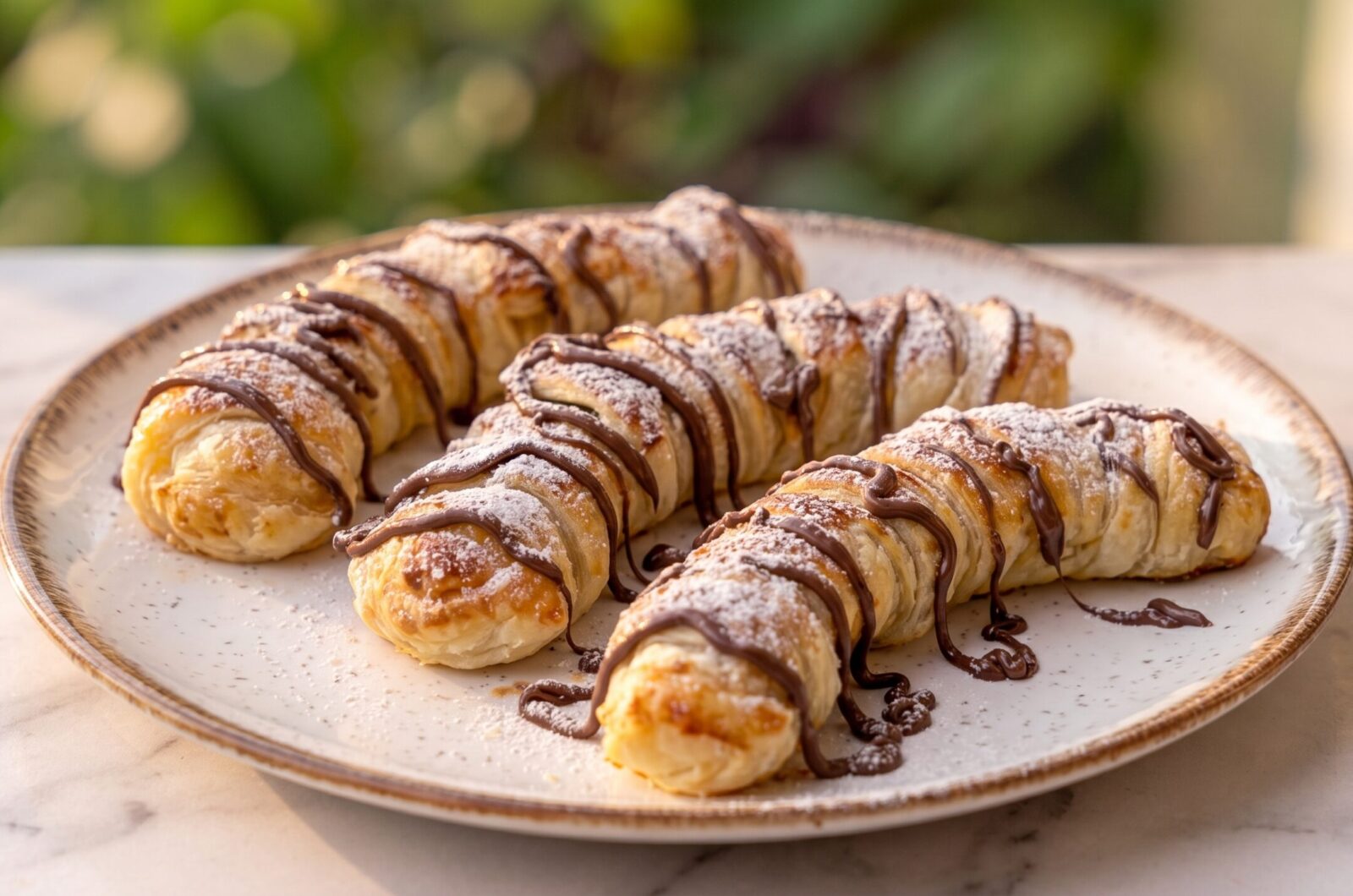 Banana recheada saudável (Banana folhada)