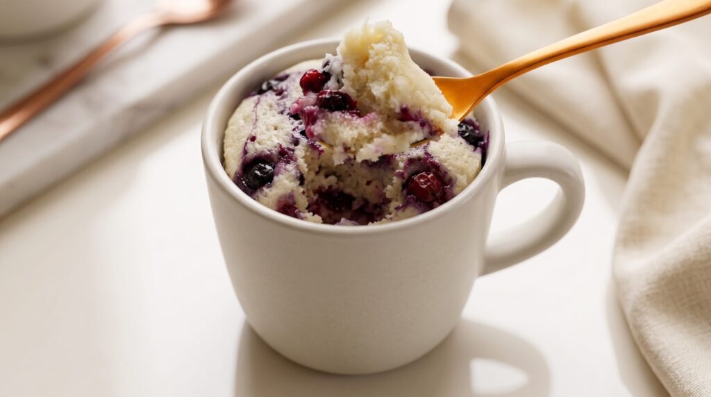 Bolo de iogurte low carb de caneca
