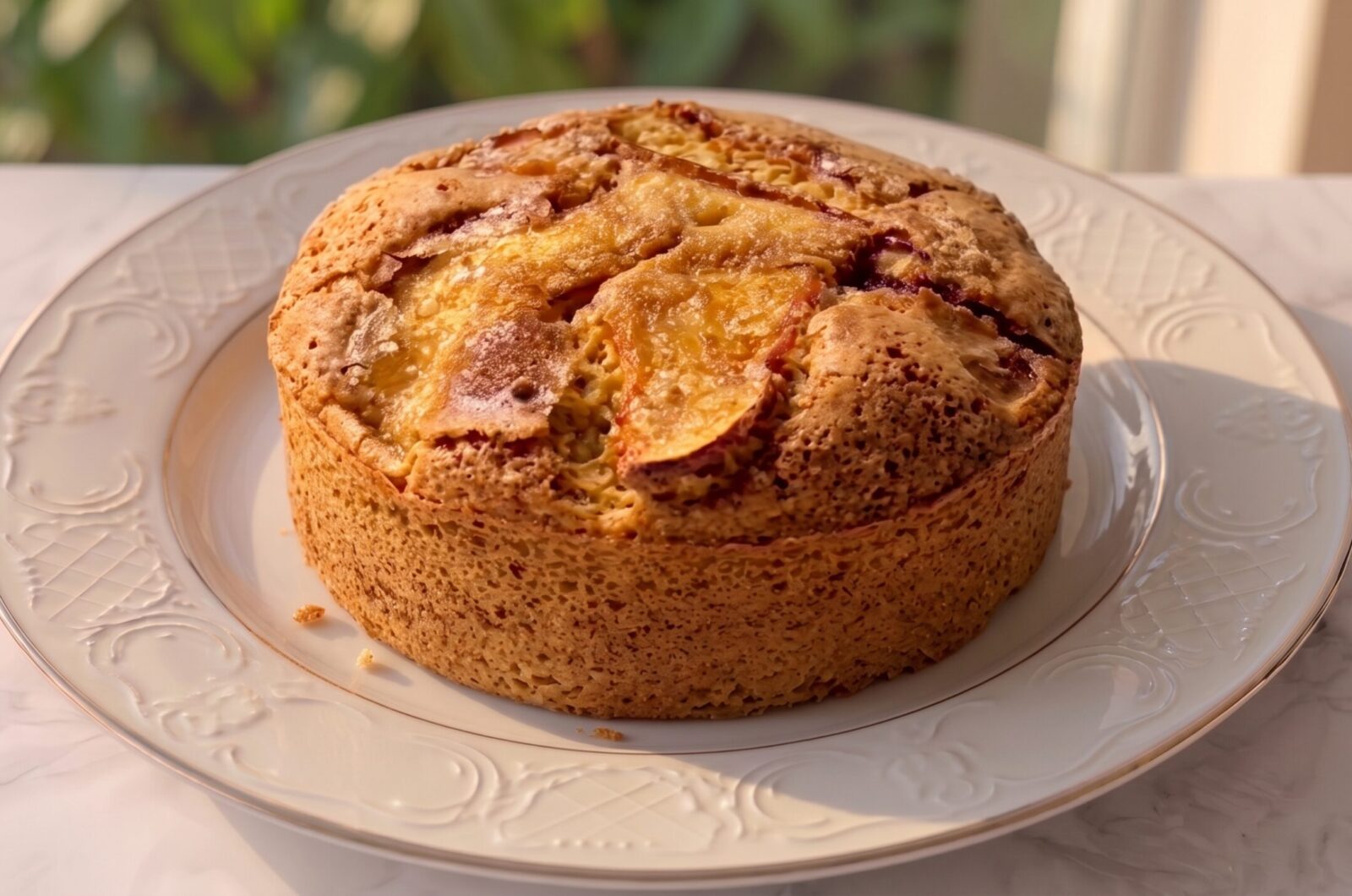 Bolo de maçã com canela fit