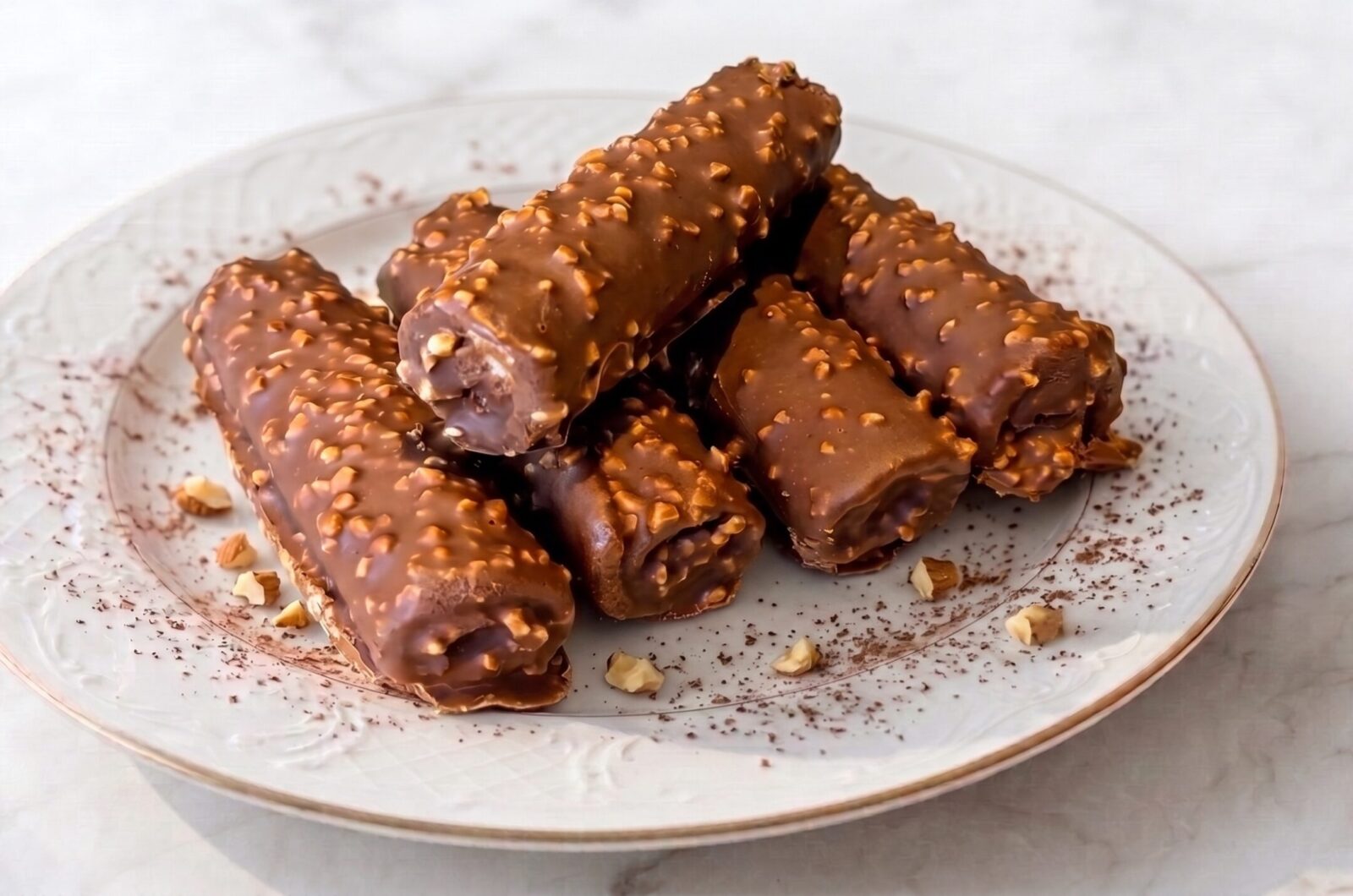 Enroladinho de chocolate Fit