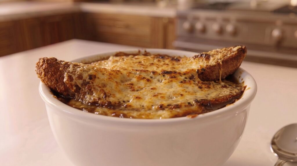 Receita de sopa de cebola francesa