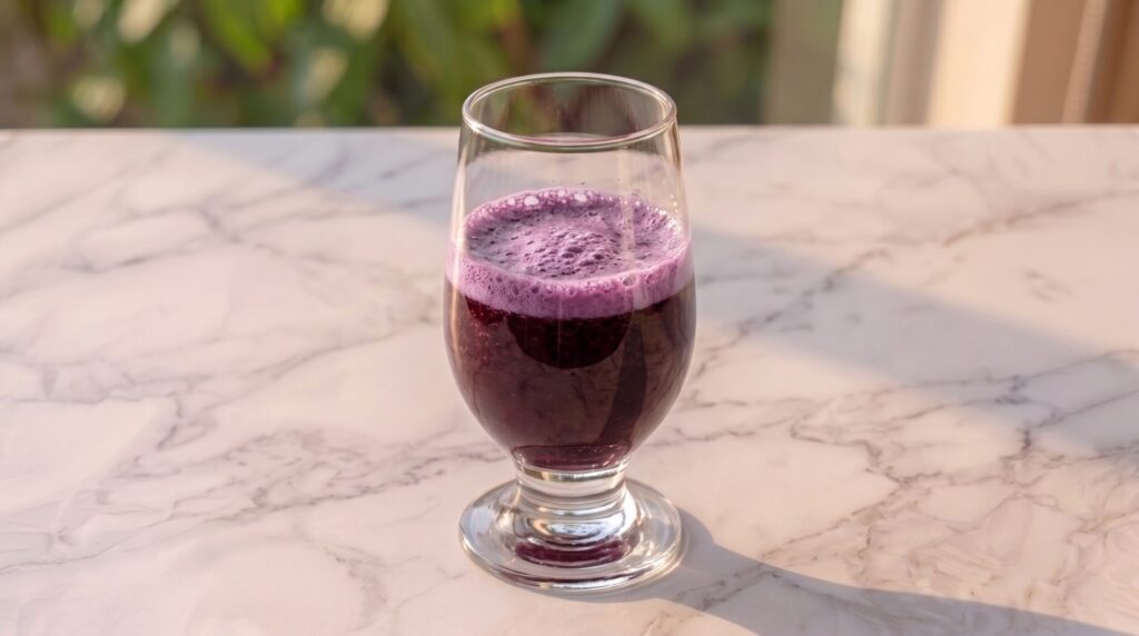Suco de mirtilho
