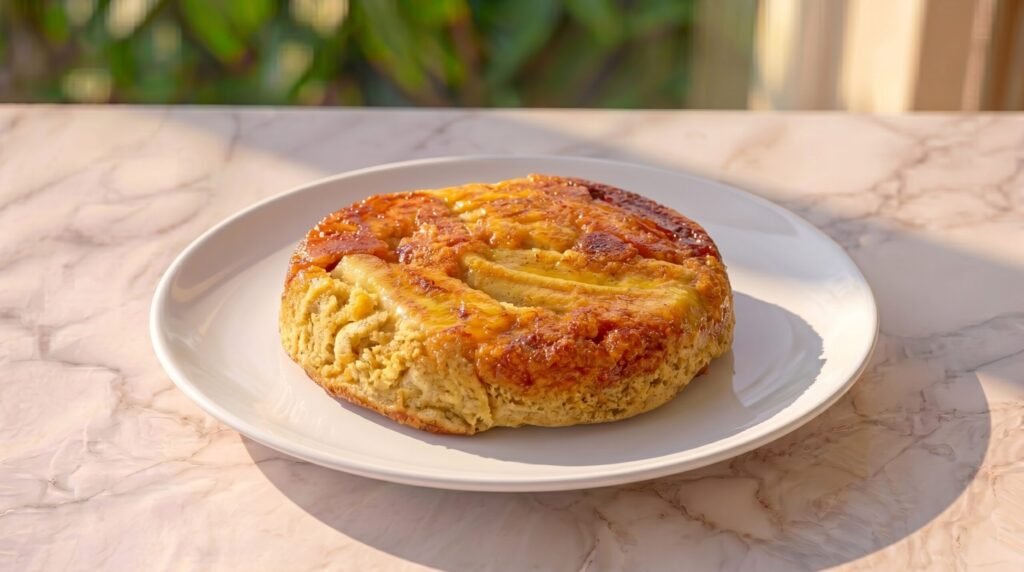 Bolo de banana caramelizado