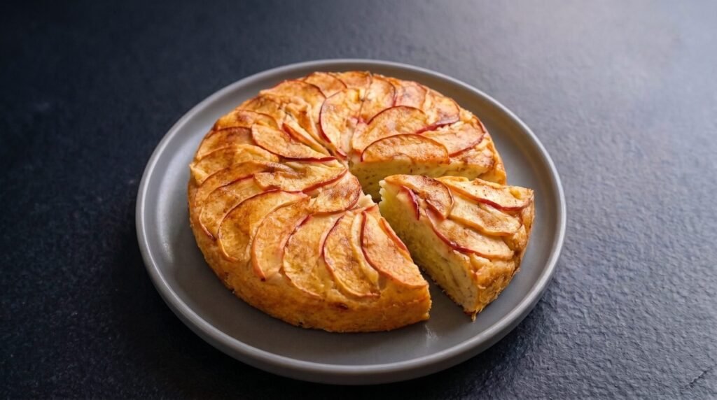 Bolo de maçã vegano