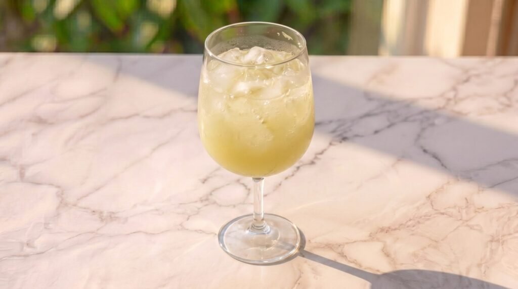 Caipirinha de caju com limão sem álcool
