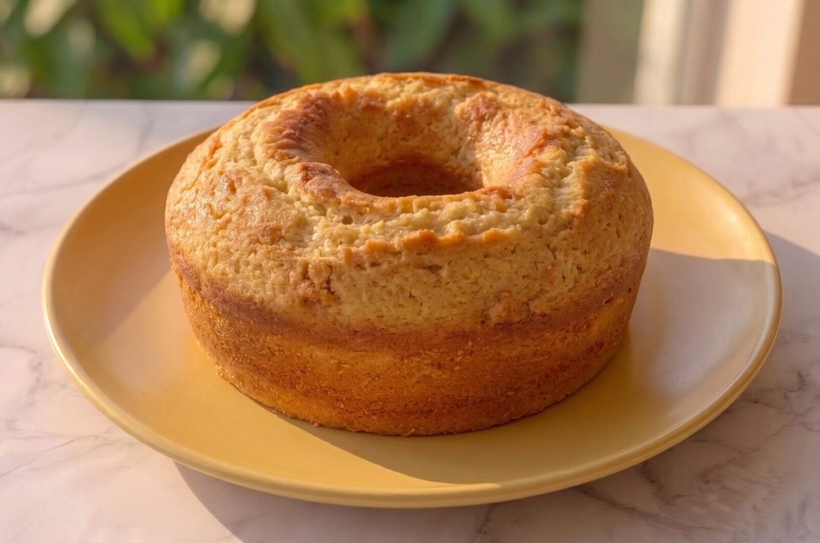 Bolo de nozes simples