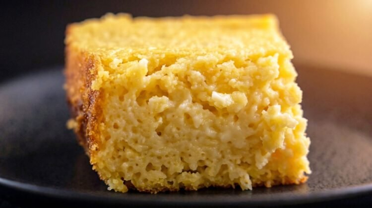 Como fica o bolo de milho cremoso sem leite condensado