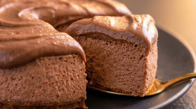 Como fica o pudim de chocolate fit pronto