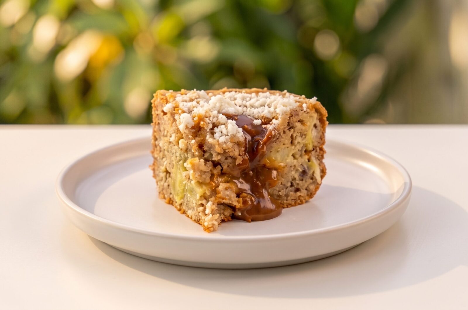 Cuca proteica, saudável e deliciosa