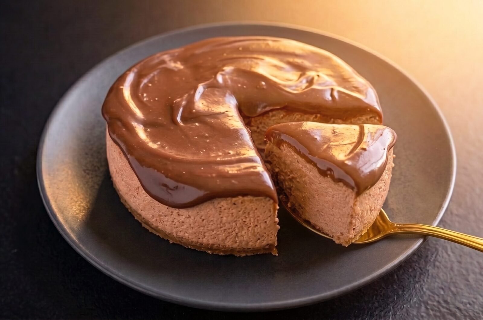 Pudim de chocolate fit