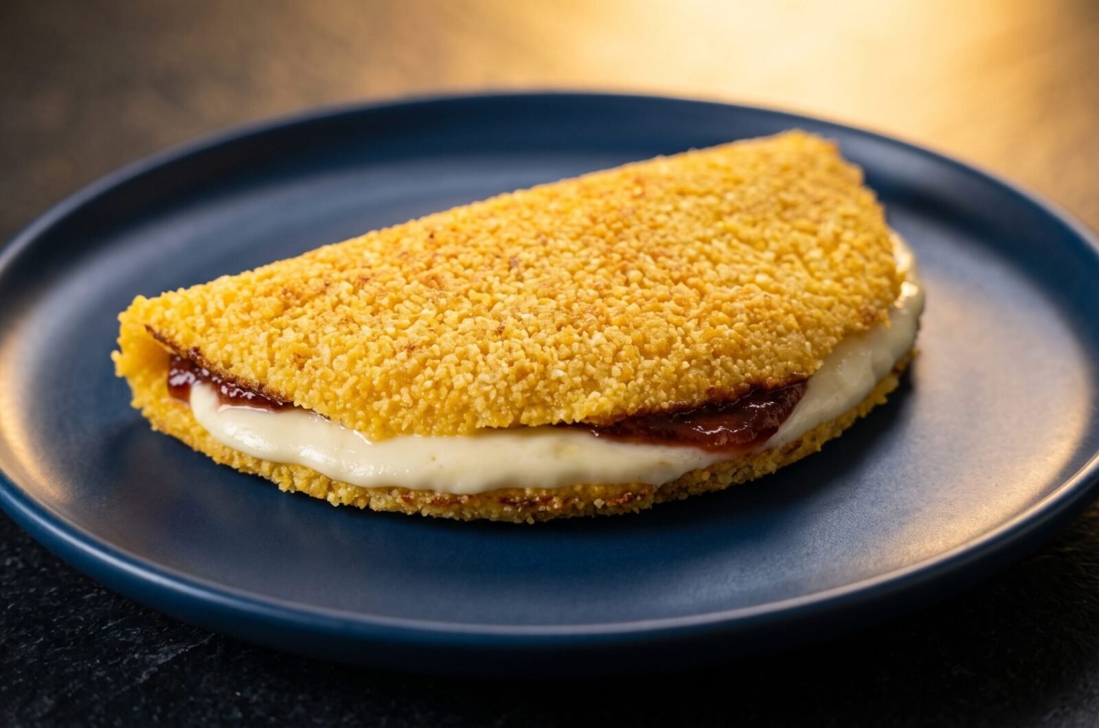 Cuscuz de frigideira com ovo