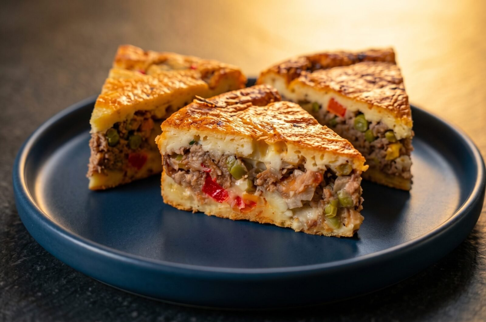 Torta de sardinha sem ovos e lactose