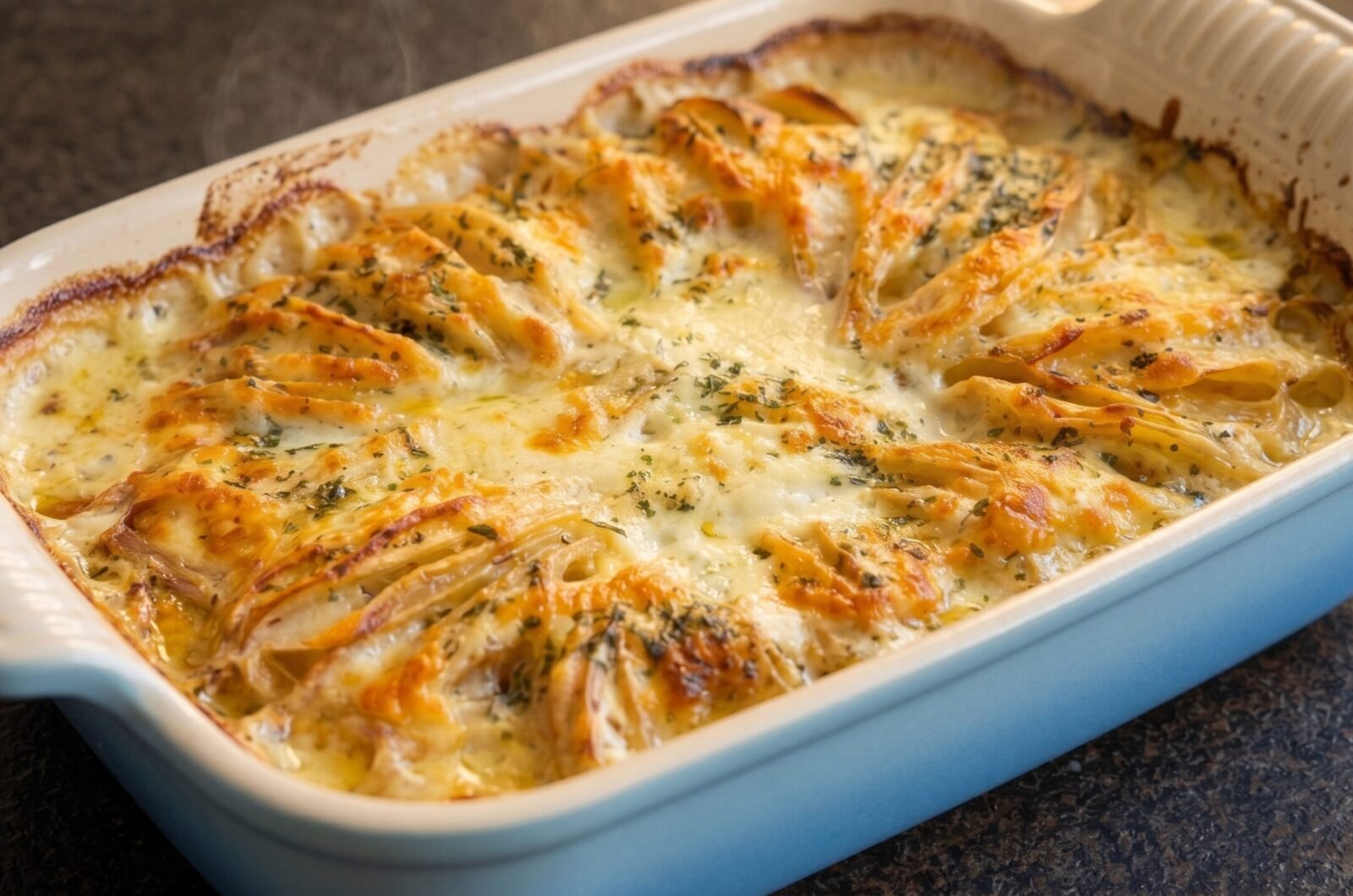 Batata gratinada simples e fácil