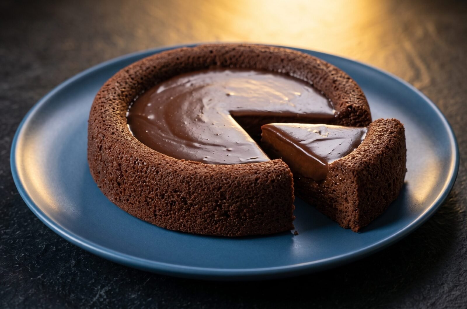Bolo de chocolate com flocão de milho sem lactose