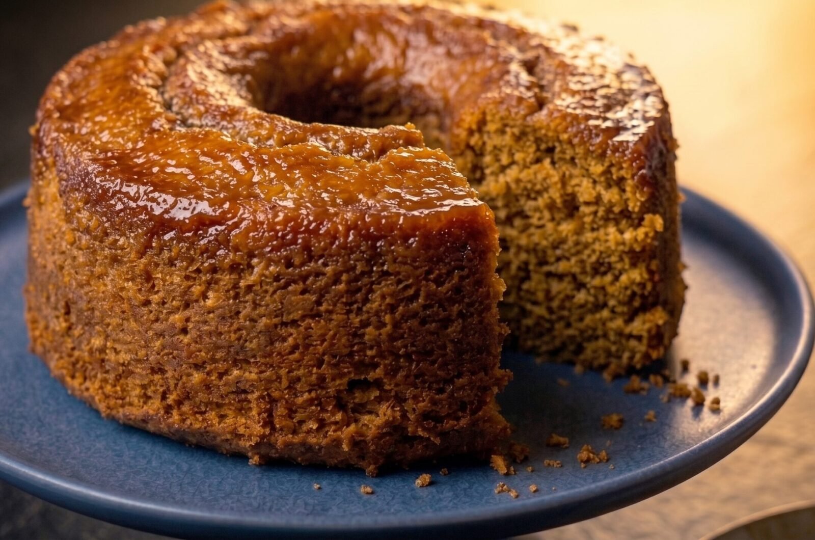 Bolo melado de cana