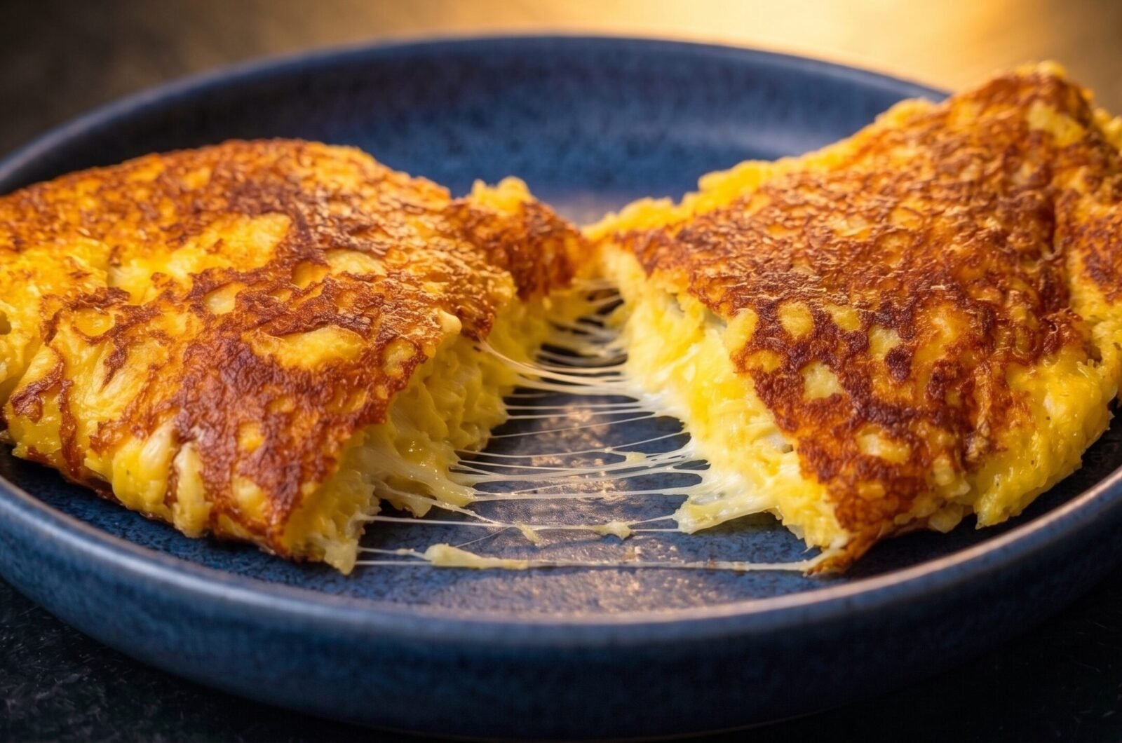 Crostinha de queijo com flocão de milho